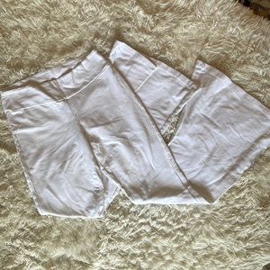 COPY - White Chatoyant Bell Pants